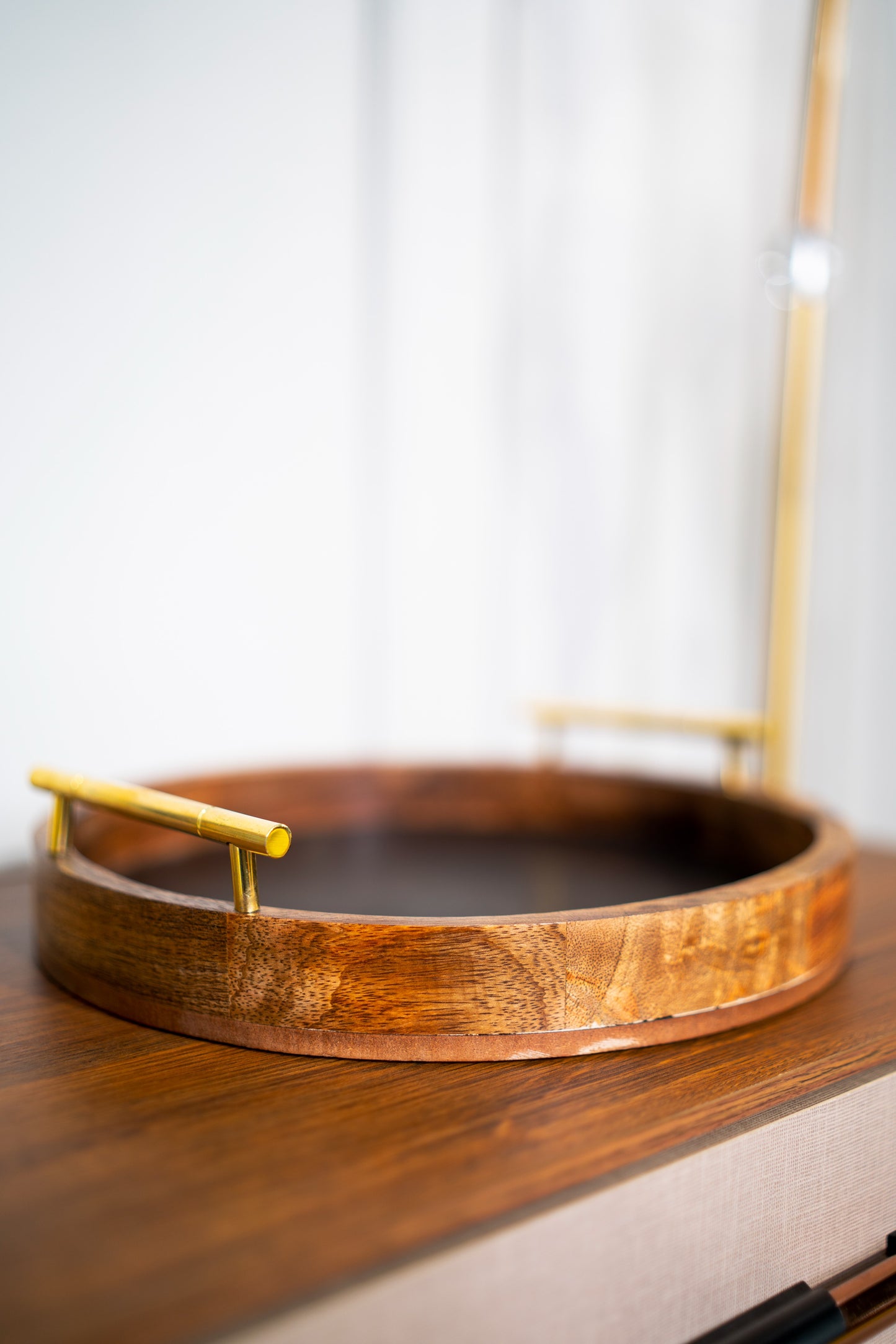 Dark Wooden Tray