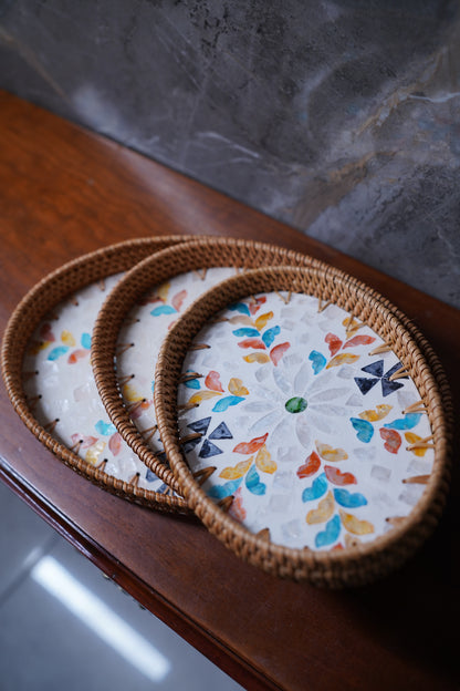 Tropic Rattan Pearl Tray