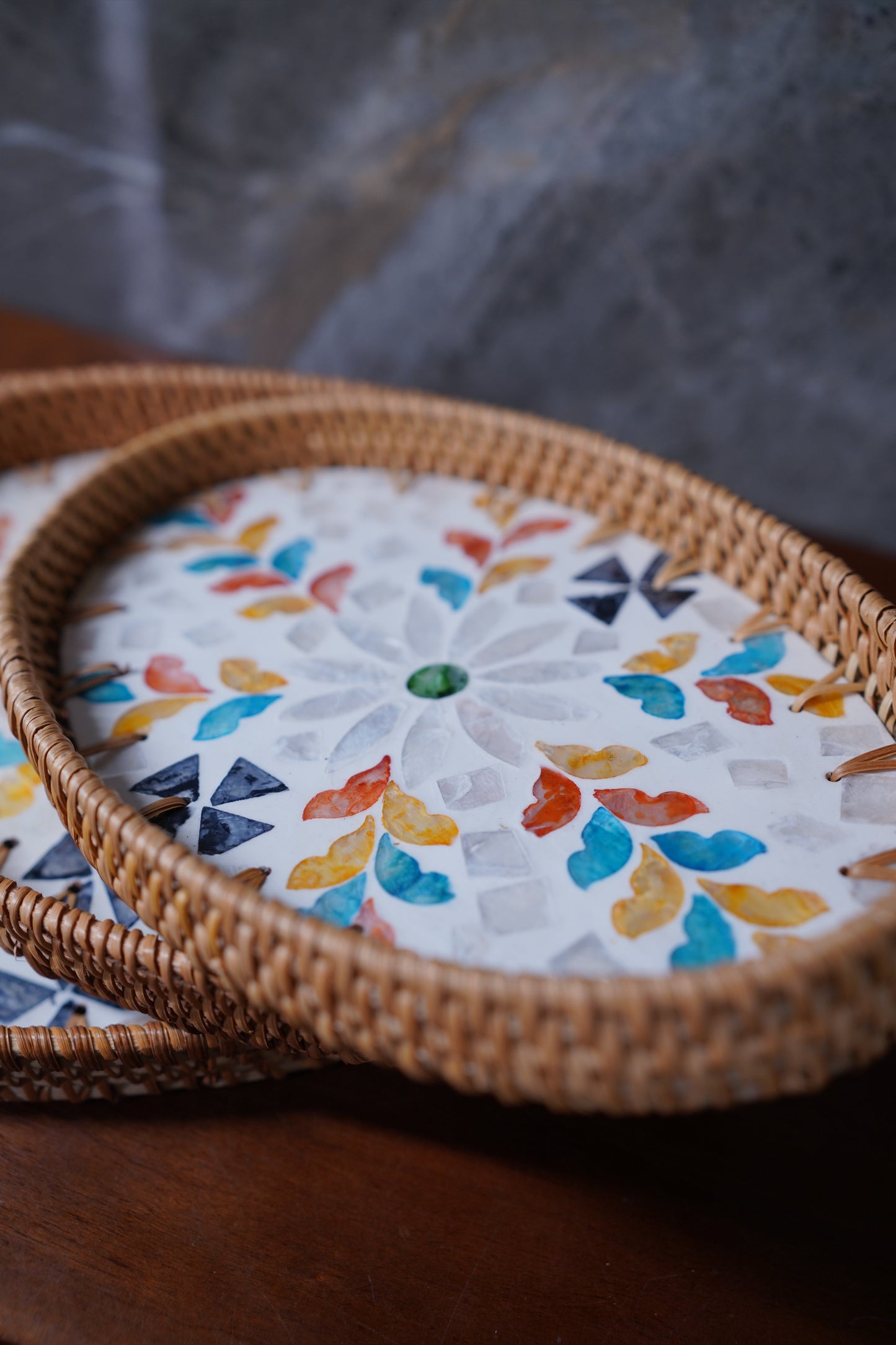 Tropic Rattan Pearl Tray