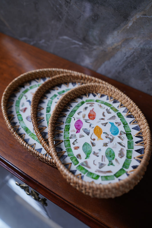 Drift Rattan Pearl Tray