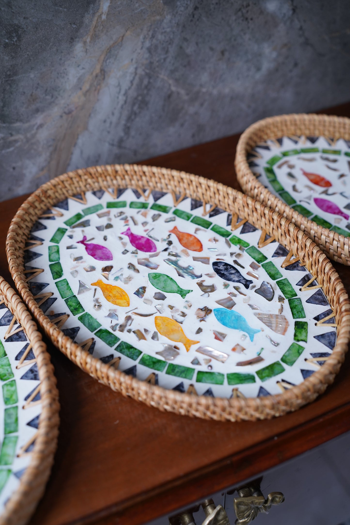 Drift Rattan Pearl Tray