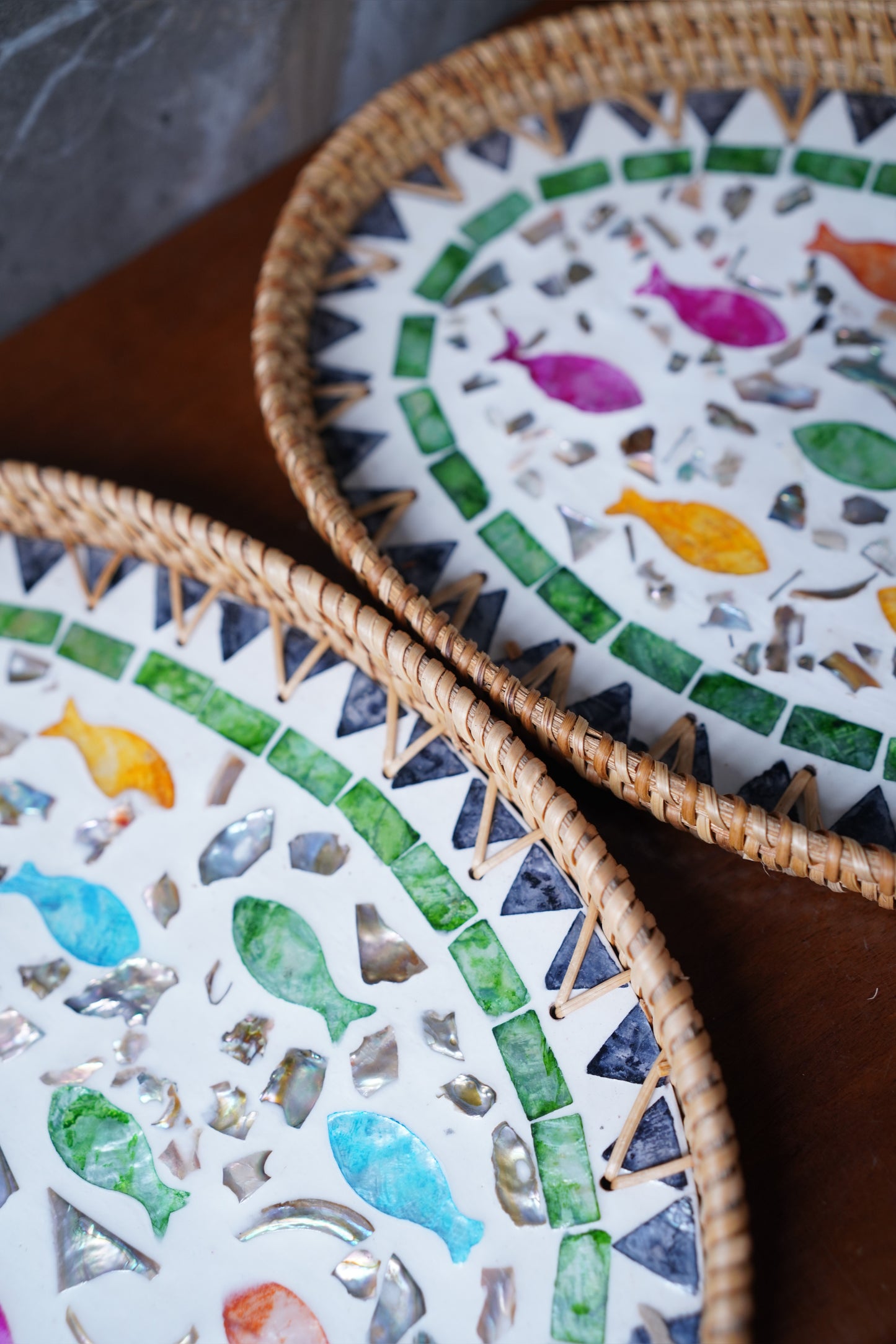 Drift Rattan Pearl Tray