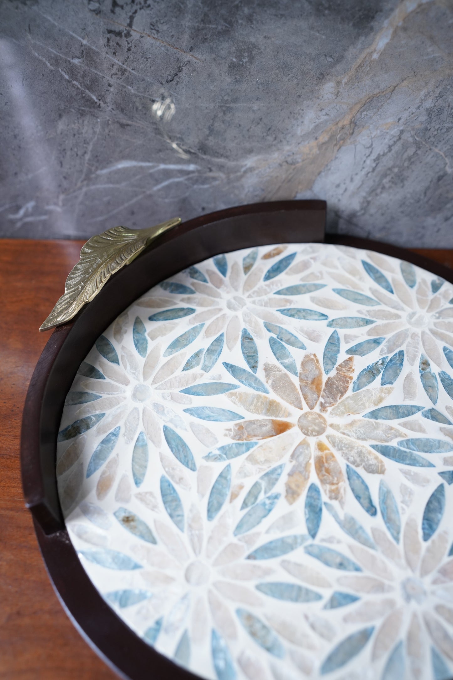 Ivy Sheesham Pearl Tray