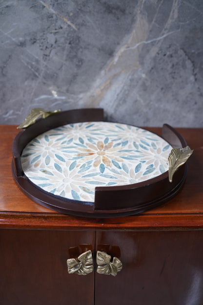 Ivy Sheesham Pearl Tray