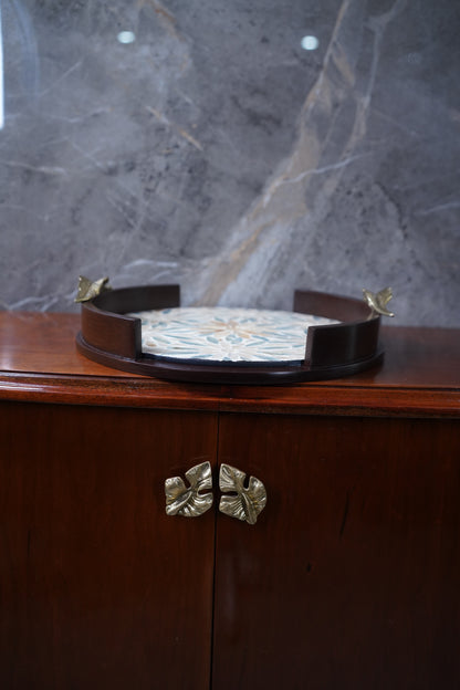 Ivy Sheesham Pearl Tray
