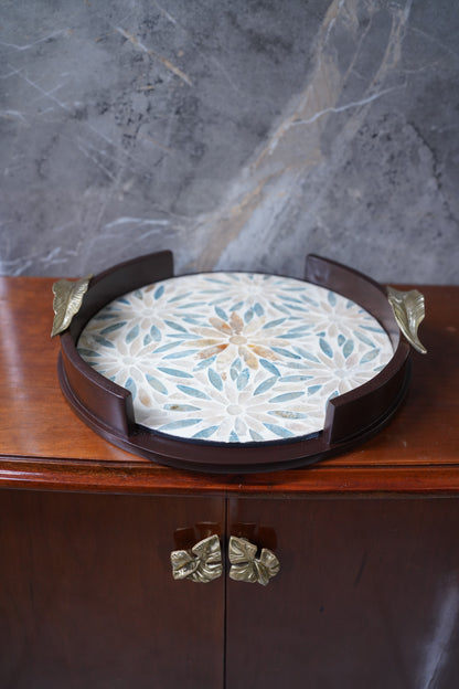 Ivy Sheesham Pearl Tray