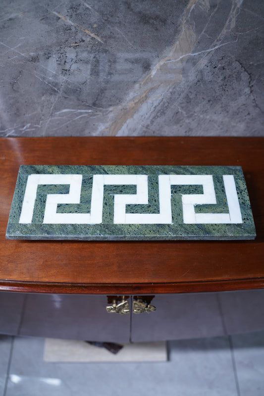 Iris Marble Platter - Green