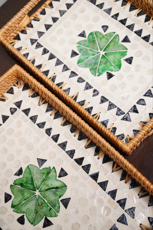 Clover Mother of Pearl tray